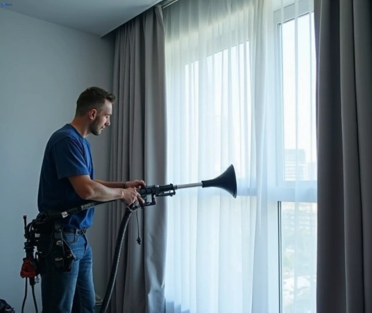 Professional curtain steam cleaning process equipment Matty Curtain Cleaning welsby