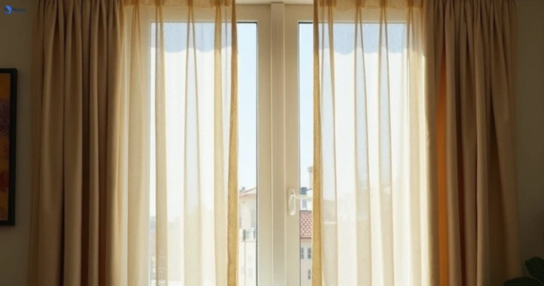 Dusty and dull curtains in welsby before steam cleaning